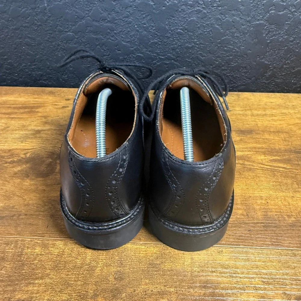 Johnston & Murphy Saddle Oxford 020-1259 Black Leather Dress Shoes Mens 11M